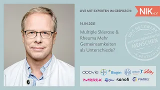 Live mit Experten im Gespräch: Multiple Sklerose & Rheuma Mehr Gemeinsamkeiten als Unterschiede?