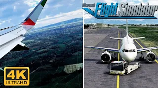 *ULTRA GRAPHICS* 4K A320 Full Flight Turbulent Landing | Microsoft Flight Simulator 2020