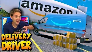 GTA 5 REAL LIFE MOD Delivery Driver for Amazon Prime | #GTA5 #GTA5RealLifeMod #GrandTheftAuto5