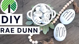 Rae Dunn Inspired Spring + Easter DIYs | Dollar Tree Supplies!