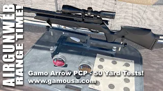 GAMO ARROW PCP - 50yd Tests - Can this little gun make the cut?  www.gamousa.com