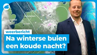 Weerbericht: eerst winterse buien, daarna een koude nacht