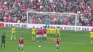 Cristiano Ronaldo free kick goal vs Norwich City | Man Utd vs Norwich City | 3-2