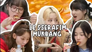 LE SSERAFIM MUKBANG/EATING MOMENTS