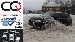 Deep Snow Test | Mitsubishi Outlander PHEV S-AWC | Review 10/10