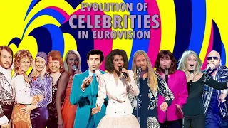 Evolution of CELEBRITIES in Eurovision (HD)