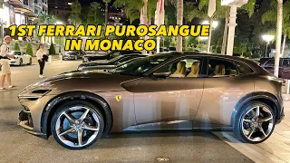 Spotted The 1st Most Powerful SUV Ferrari Purosangue In Monte-Carlo Monaco. #billionaire #lifestyle