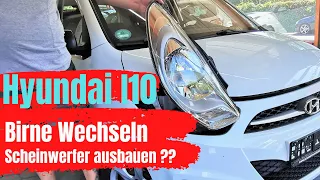 Hyundai i10 Birne / Lampe Wechseln - Scheinwerfer ausbauen | Anleitung | HD |