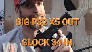 SIG P320 X5 LEGION OUT GLOCK G34 IN