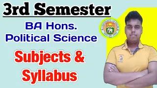 DU SOL - BA Hons. Political Science - 3rd Semester Subjects & Syllabus - Best Writer's Books