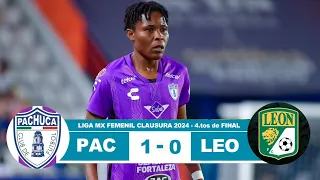 Pachuca Femenil vs Leon 1-0 Resumen Goles 2024