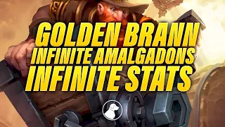 Golden Brann, Infinite Amalgadons and Infinite Stats | Dogdog Hearthstone Battlegrounds