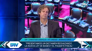 Christian Castillo: "Presentamos un dictamen rechazando la nueva ley de bases y el paquete fiscal"