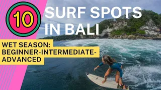 10 Surf Spots in Bali for Wet Season: Beginner, Intermediate, Advanced