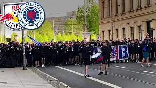 RB Leipzig - Rangers 1:0 | Rangers-Fans In Leipzig - Union Bears Corteo In Leipzig 28.04.2022