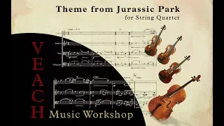 Theme from Jurassic Park - String Quartet Arrangement (with Sheet Music)