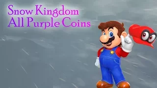 Super Mario Odyssey - Snow Kingdom - All Purple Coins