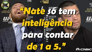 Conor McGregor vs Nate Diaz "TRASH TALK" em Entrevista à CNBC |LEGENDADO