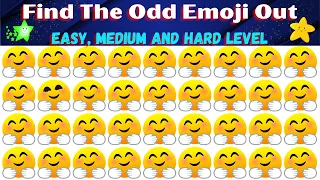 HOW GOOD YOUR EYES ARE | Find The Odd Emoji Out | Find The Difference  Puzzle Quiz #81