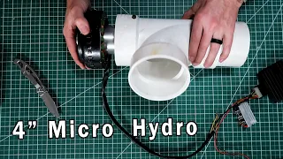 New 4" Low Head Micro Hydro Unit Intro