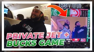PRIVATE JET VIBES - VLOGGING TRIP TO OMAHA AND BUCKS JUMBOTRON MOMENT