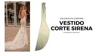 Aprende a trazar el Vestido Corte Sirena con cauda/Feller Patronaje