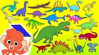 Club Baboo | Dinosaur ABC! A is for Ankylorsaurus! B is for ... | Learn Dinosaur names with Baboo