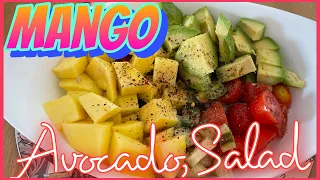 MANGO AVOCADO SALAD RECIPE | EASY AND HEALTHY SALAD.#mangosalad #healthysalad #filipinagerman