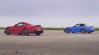 UNBELIEVABLE! Toyota Supra vs BMW Z4 DRAG RACE