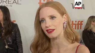 Jessica Chastain at world premiere of ‘Woman Walks Ahead;’ hopes film will 'plant a seed of inspirat
