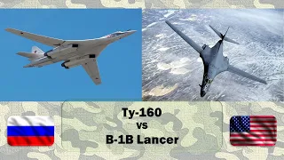 Ту-160 vs В-1В Lancer. Сравнение стратегических бомбардировщиков СССР/России и США. Самолеты