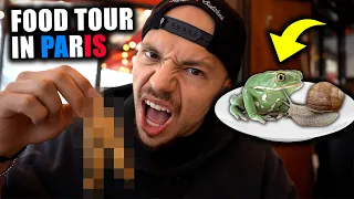 Wir ESSEN zum ERSTEN MAL Schnecken & Frösche | Food Tour in Paris 🇫🇷