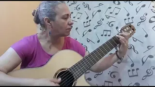 Tocando "Alegretto" de Matteo Carcassi por Professora Liliane Francioni