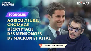 AGRICULTEURS, CHÔMAGE : DÉCRYPTAGE DES MENSONGES DE MACRON ET ATTAL