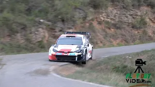 TEST WRC RallyRACC Catalunya 2022 | Sébastien Ogier | Toyota Yaris Rally1 Hybrid | FLATOUT