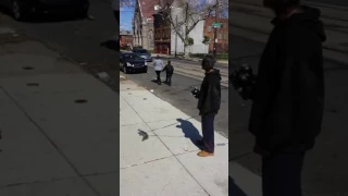 Homeless Man Walks Around Philly With "Pet" Squirrel On A Leash...