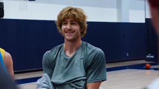 Jimmer Fredette goes undercover as 'Slick Nick' & fools the BYU basketball team 😂 (via BYU Cougars)