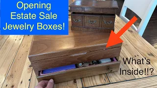 Opening an estate sale Jewelry box! what's inside?!?