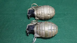 Balkan War Hand Grenades:  The Croatian BRON Fragmentation Grenade.