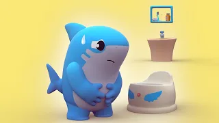 The Potty Song | Shark Academy Nursery Rhymes & Original songs for Kids | Sing and Dance