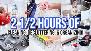 HOURS OF CLEANING, DECLUTTERING, & ORGANIZING  // ALL DAY DEEP CLEANING MOTIVATION // SAHM CLEANING