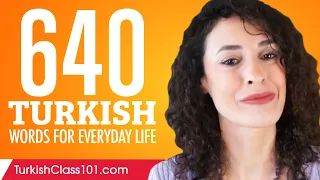 640 Turkish Words for Everyday Life - Basic Vocabulary #32