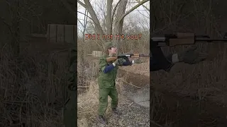 Russian Airsoft player doesn't like war! #Russian #Ukraine #war #airsoft #battle