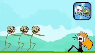 Stick Shot (WEEGOON) - Stickman Vs Zombie - All Levels 1-50 - Gameplay Walkthrough Android Game.