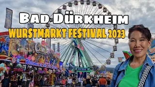 THE WORLD WELL - KNOWN BAD DÜRKHEIM WURSTMARKT 2023 | THE REGION OF WINE FESTIVAL IN GERMANY🇩🇪