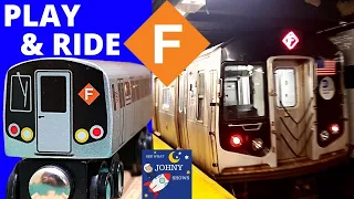 Johny Unboxes MTA Munipals F Express Wooden Train Toy