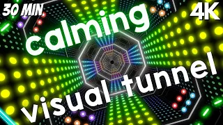 Autism Calming Music Neon Tunnel Lights to Destress and Calm Down