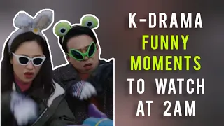 K-drama funny moments to watch at 2 am 🦋 try not to laugh 😆| farish era 💜✨