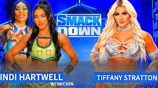 WWE 2K24 Smackdown : Tiffany Stratton VS Indi Hartwell W/ Michin