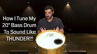 How I Tune My 20" Bass Drum To Sound Like THUNDER - Kick Drum Tuning Tutorial